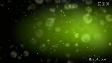 以细菌为背景的绿色流感病毒特写